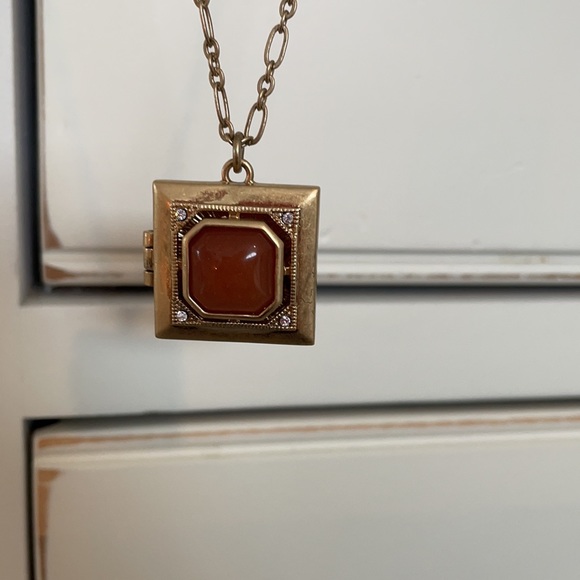 Jcrew square locket style necklace
